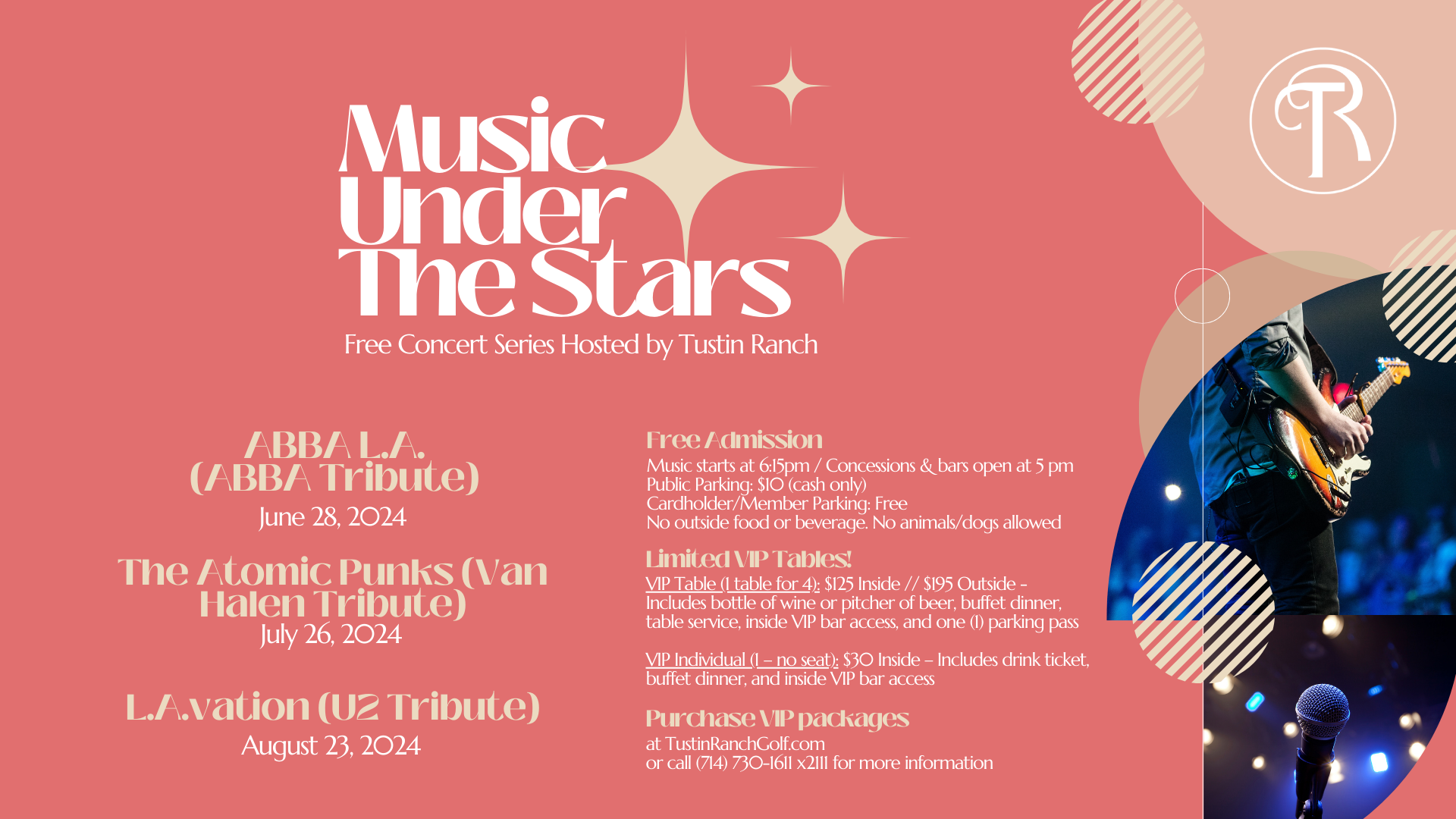 Music Under The Stars August 23 VIP Inside Table Tustin Ranch