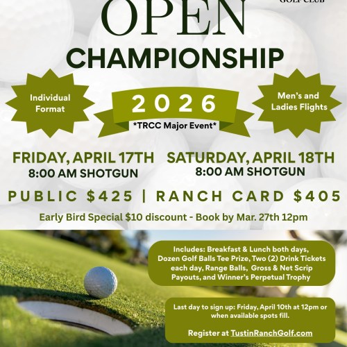 Tustin Open Championship - Public