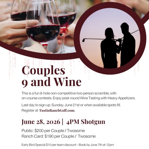 Couples Nine and Wine - Ranch Card - Early Bird Special