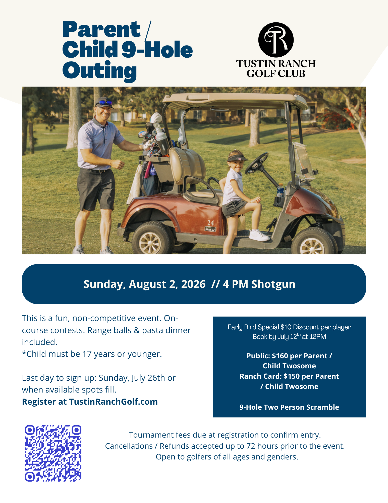 2026 Parent / Child 9-Hole Outing - Public (August)