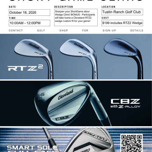 Cleveland Wedge Clinic - October 18, 2026 - 10:00AM - 12:00PM